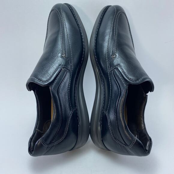 JOHNSTON & MURPHY “Lanning” SlipOn Black Leather Shoes Men display picture 3